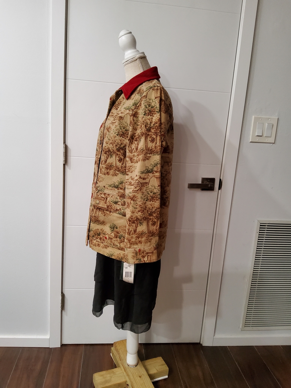 Lauren Ralph Lauren Vintage Printed Denim Jacket Size S - Picture 6 of 12